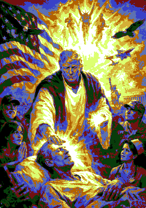 President Frump as Jesus